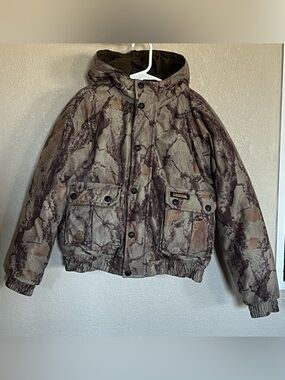 Remington Youth Camo Jacket in Brown & Green